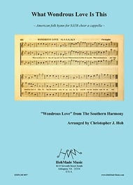What Wondrous Love Is This SATB choral sheet music cover Thumbnail